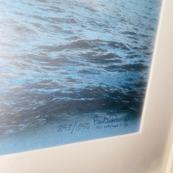 Paul DeRemegis Jr Signed Print of Pride of Baltimore II matted and framed​ - Picture 5 of 5